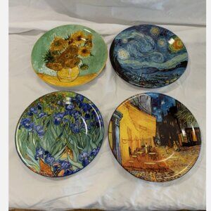 Certified International “Vincent” Van Gogh Salad/dessert Plates Set of 4